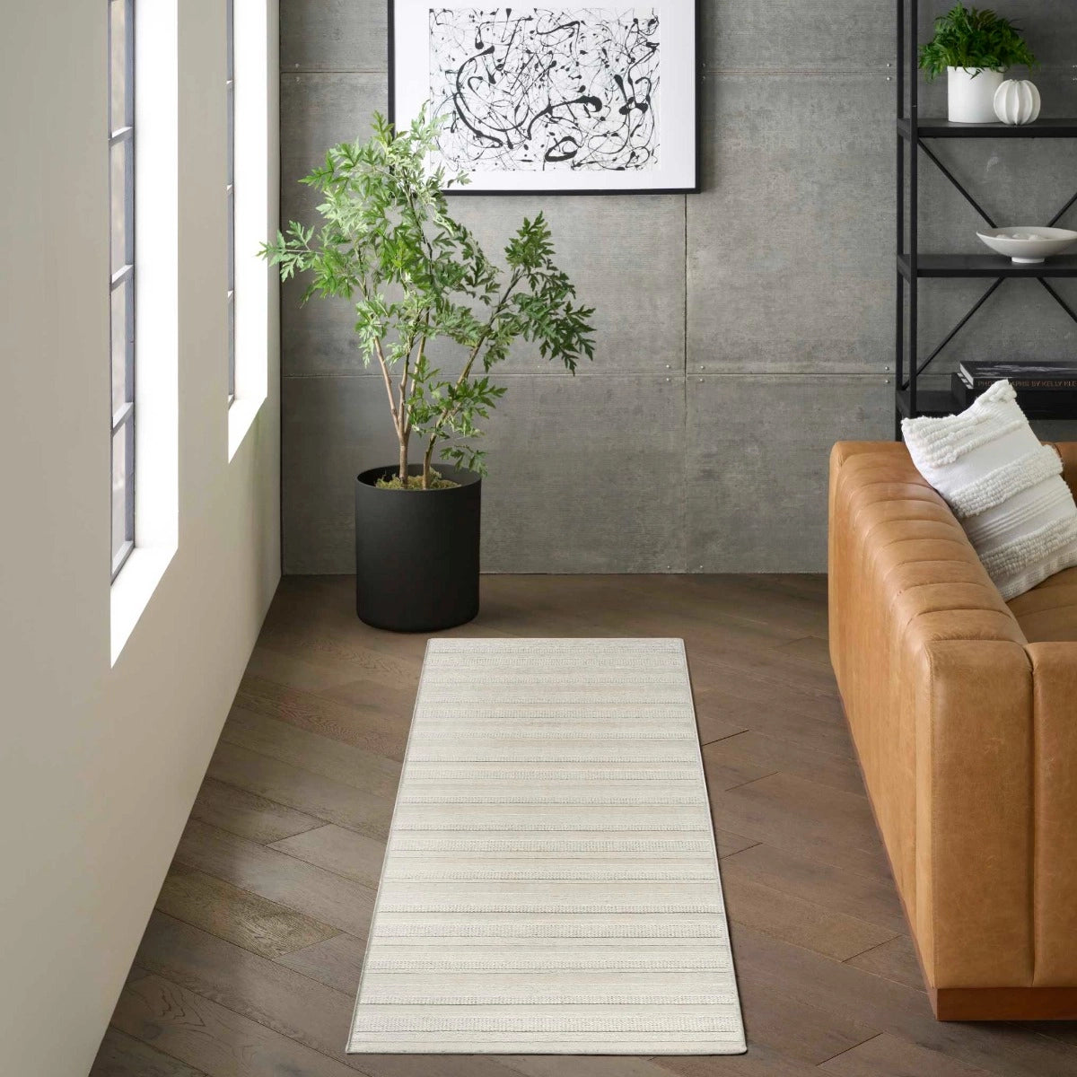 Martha Multi Weave Ivory Area Rug