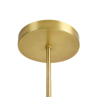 Glacielle 54" Antique Brass & Glass Chandelier