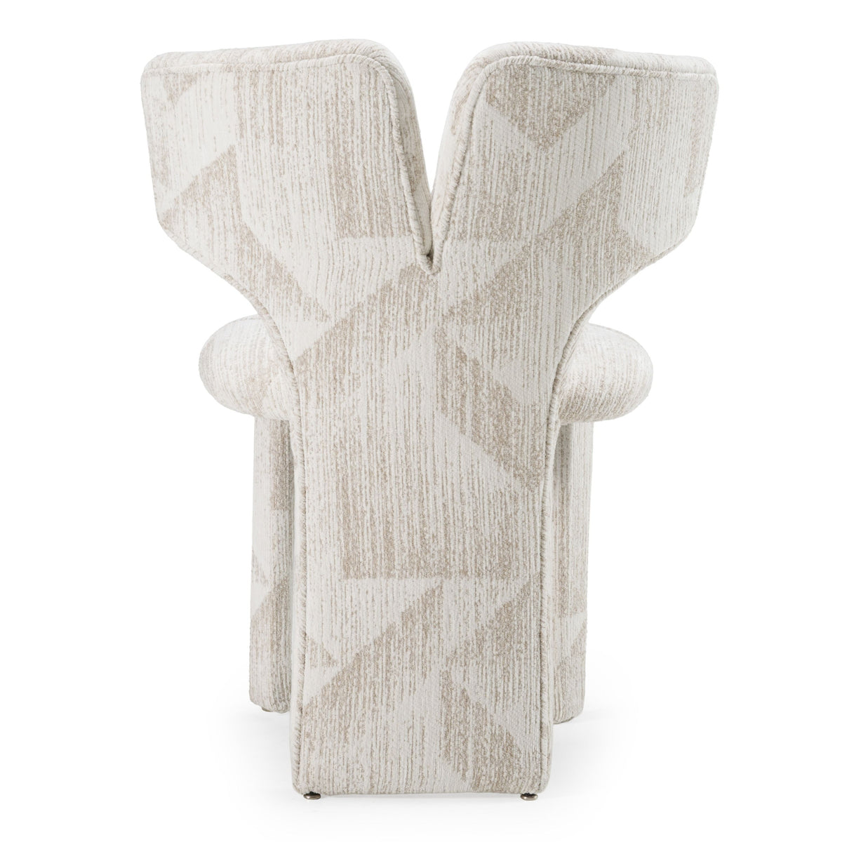 Ivy Modern Beige Pattern Fabric Dining Chair (Set of 2)