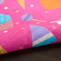 Ice Cream & Cupcakes Pink Multicolour Area Rug