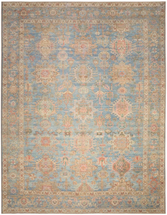 Paris Navy Blue Multicolor Washable Area Rug