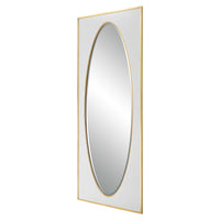 Santiago 80" White & Gold Leaf Mirror