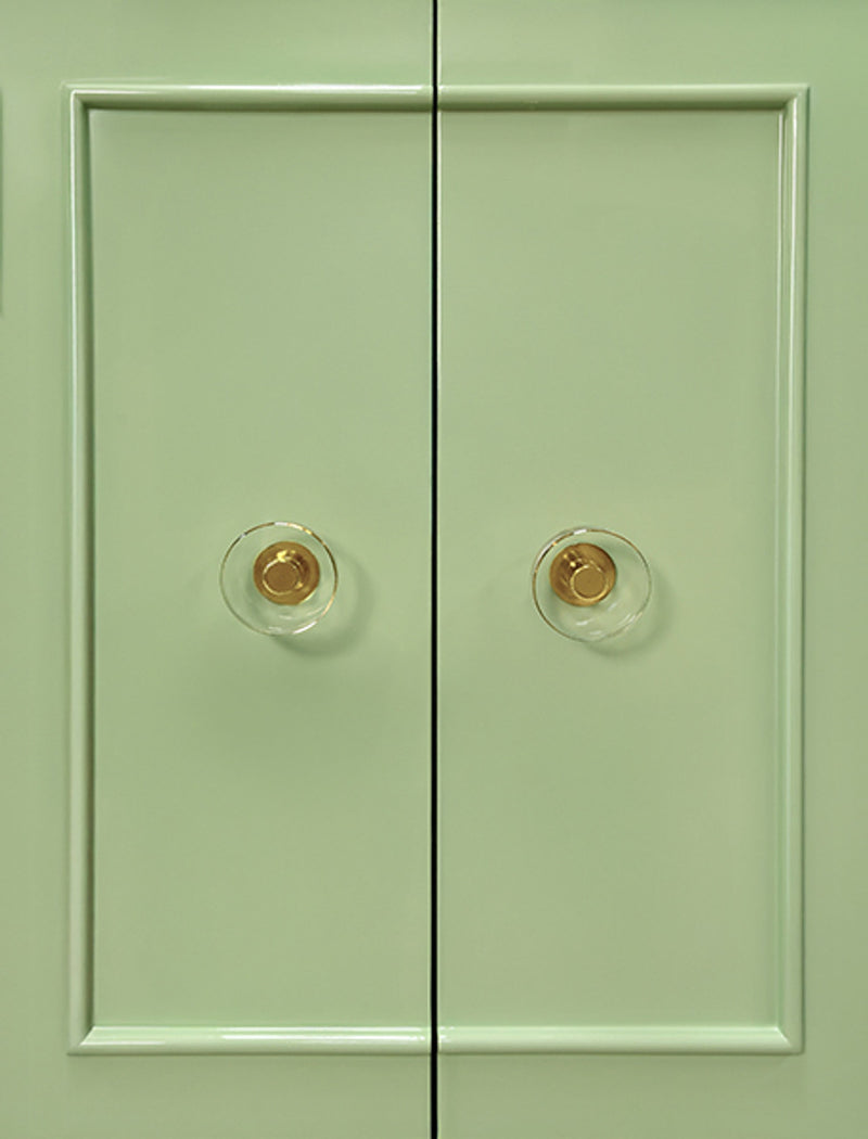Elsie Celadon Glossy Lacquer Storage Cabinet
