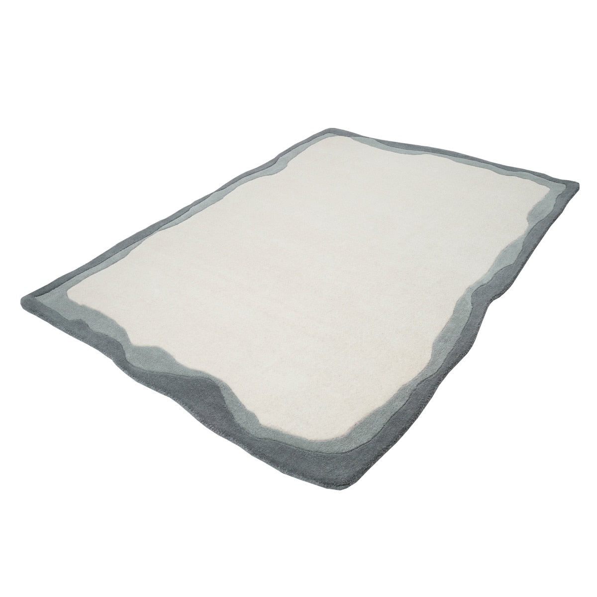 Torrence Curves Grey & Natural Area Rug