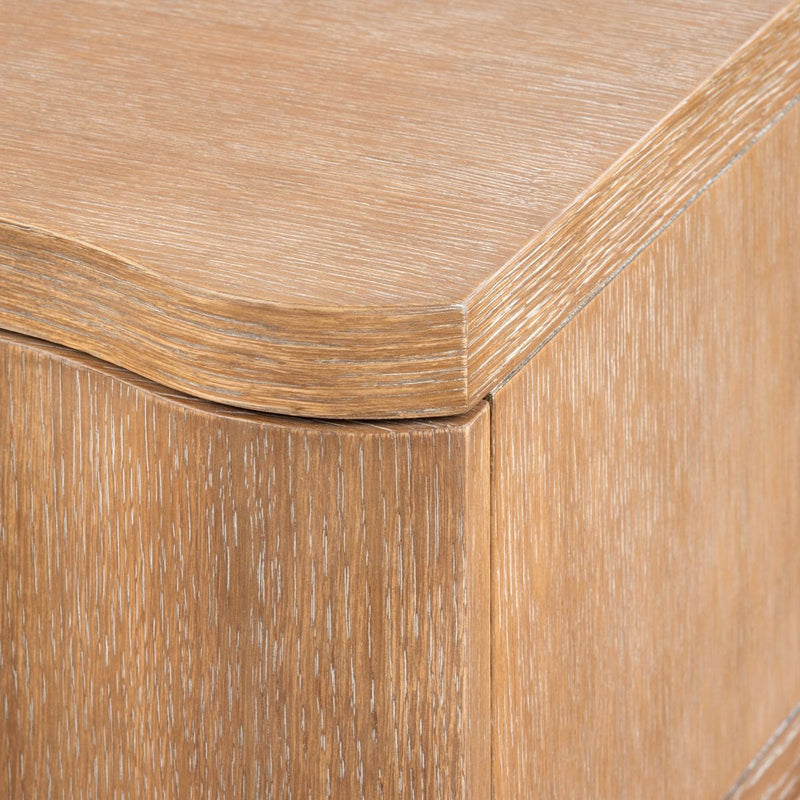 Tali Almond 3 Drawer Nightstand