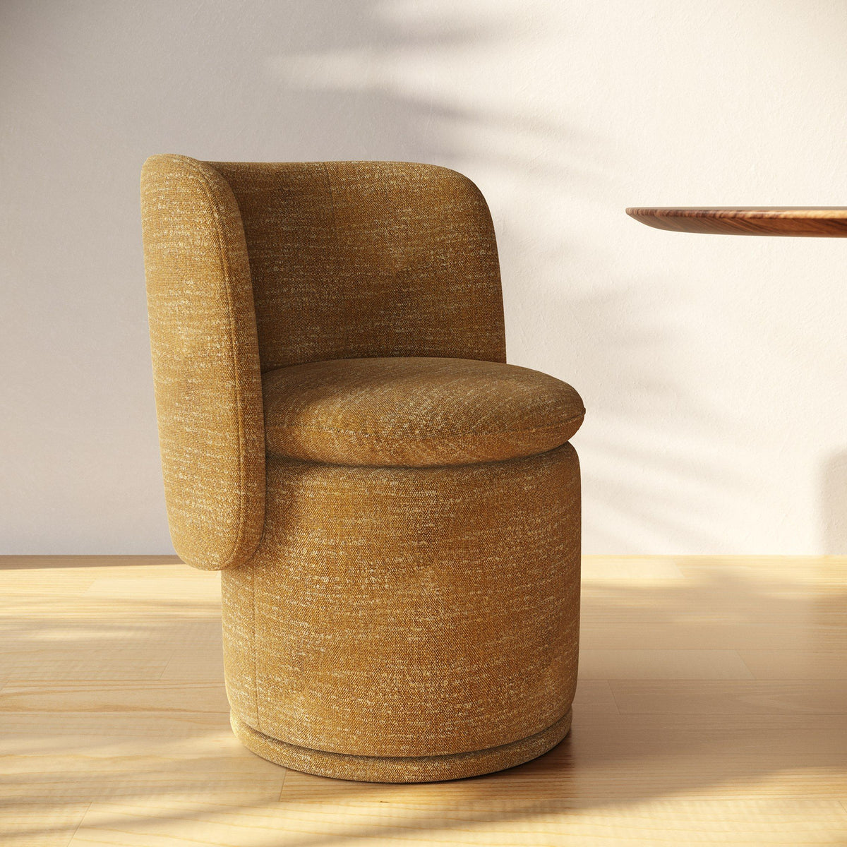 Catalina Modern Mustard Swivel Dining Chair