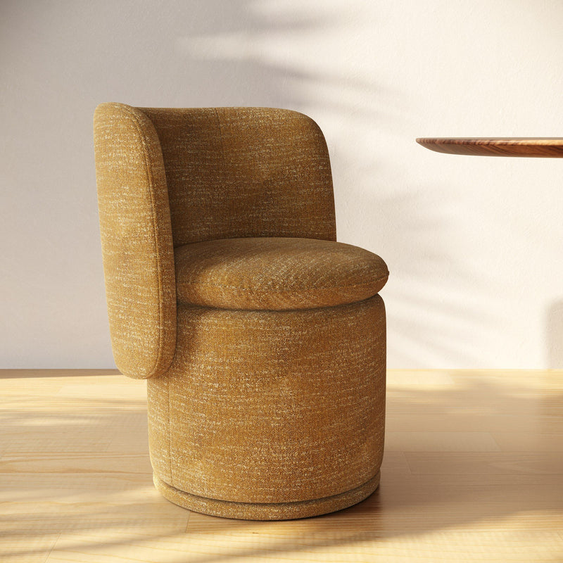 Catalina Modern Mustard Swivel Dining Chair