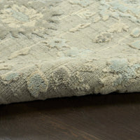 Georgia Grey Blue Hand Loomed Wool Area Rug