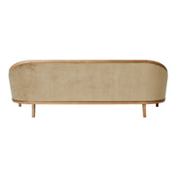 Viktoria 95.75" Tailored Light Sage Velvet Sofa