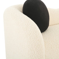 Laylie 84" Beige Faux Shearling Sofa