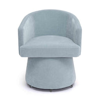 Nest Blue Upcycled Contract-Grade Chenille Rolling Desk Chair