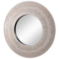 Sailor's Knot 51" White Round Mirror