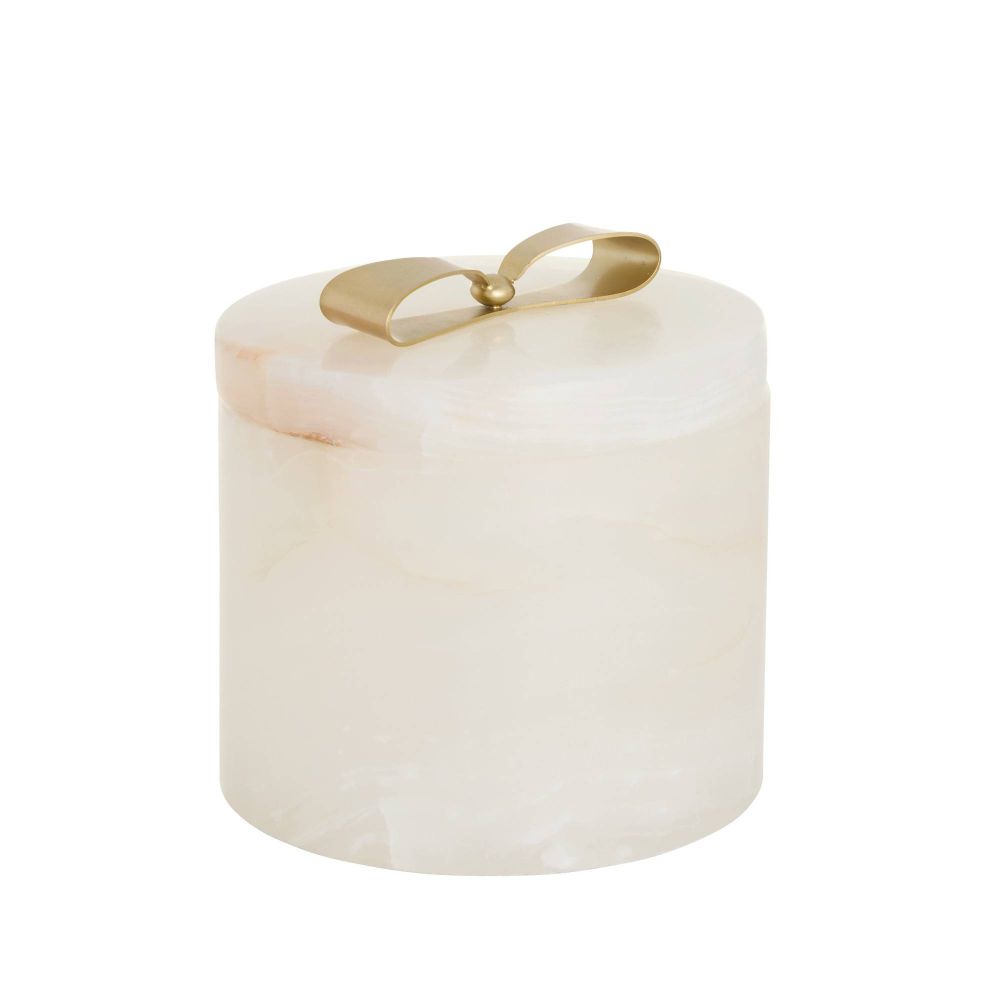 Monet White Onyx Container (2 Sizes Available)