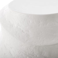 Verah White Indoor-Outdoor Accent Table