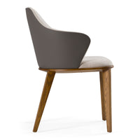 Elowen Modern Beige & Grey Dining Chair