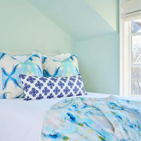 Sereia Blue Multicolour Decorative Pillow (4 Sizes Available)