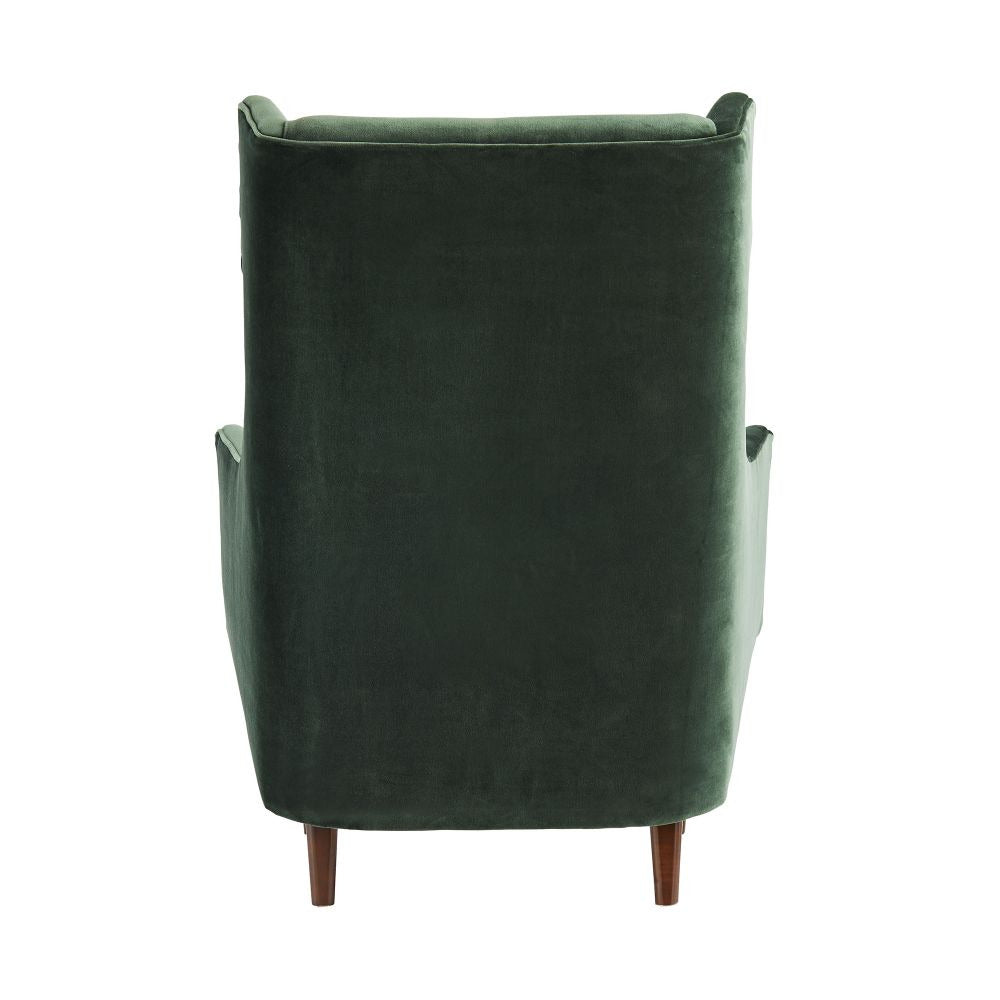 Cashton Forest Velvet Wing Chair