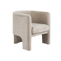 Georgina Chenille Taupe Accent Chair