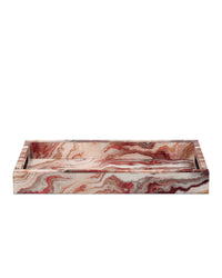 Celestial Red Swirl Tray
