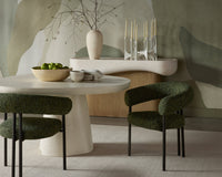 Celica 55" Sand Beige Concrete Indoor Outdoor Dining Table