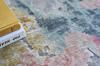 Audrina Silver/Blush Artist's Area Rug