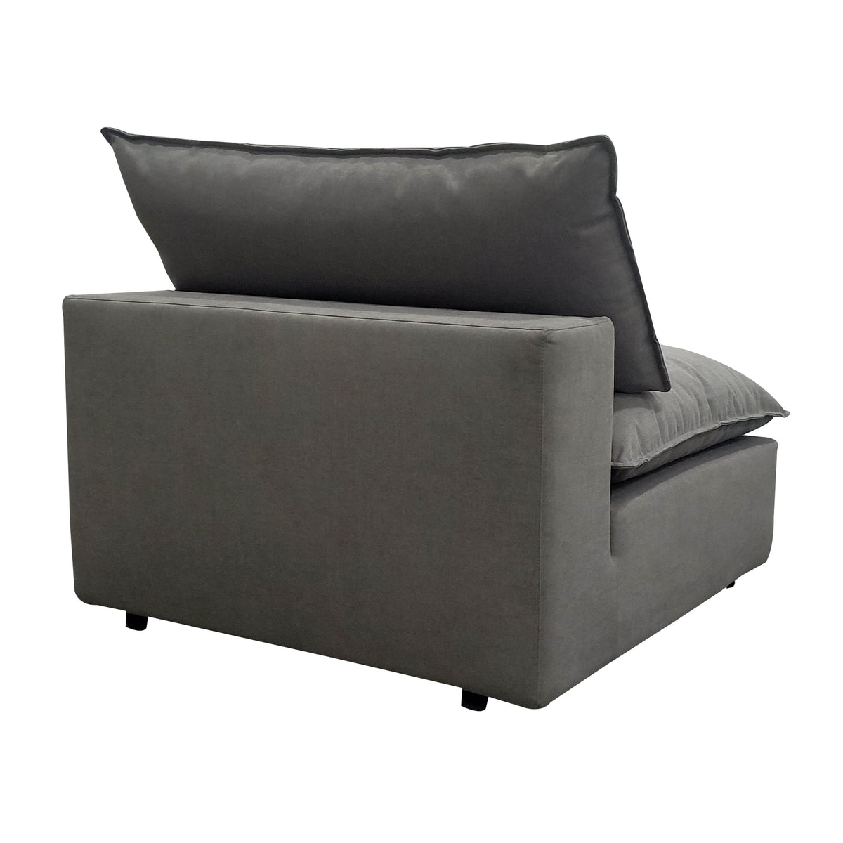 Cali Slate Performance Fabric Modular Armless Chair