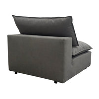 Cali Slate Performance Fabric Modular Armless Chair