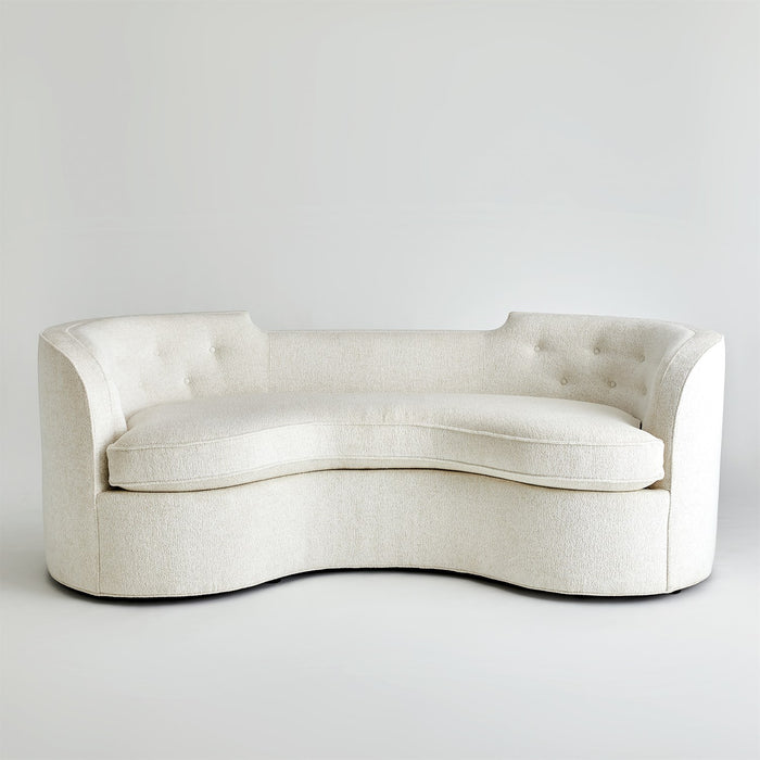 Lauren 89.5 Stylishly Curved Sofa Without Legs