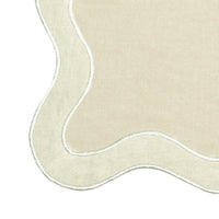 Taupe Wavy Challah Cover