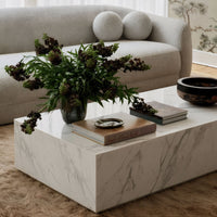 Tye White 47" Rectangular Coffee Table