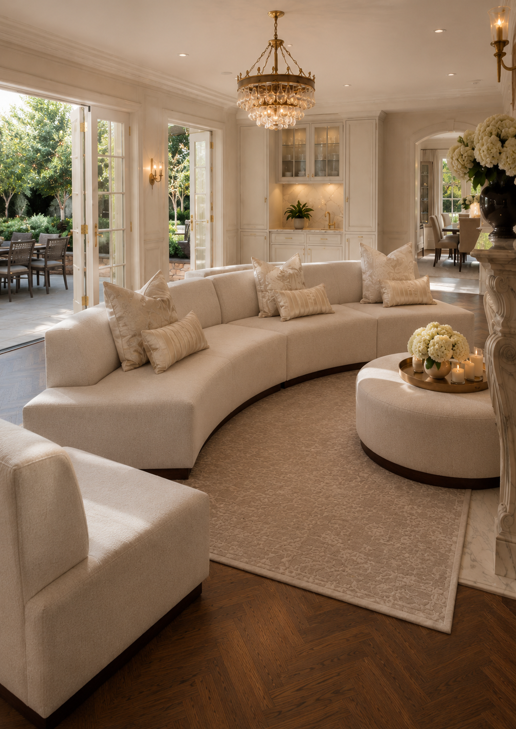 Islander 67" Vanilla Performance Bouclé Sofa (Right & Left Available)