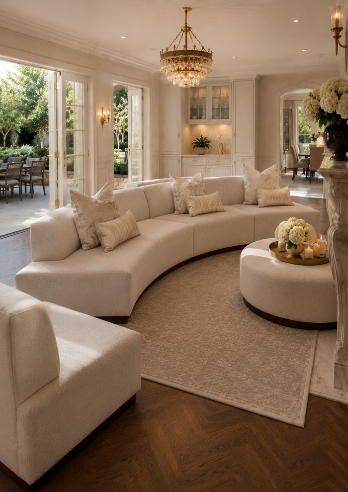 Islander 67" White Performance Bouclé Sofa (Right & Left Available)