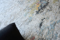 Audrina Silver/Grey/Coffee Artist's Area Rug