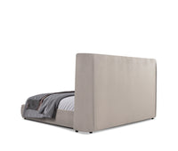 Emily Modern Beige Velvet Bed