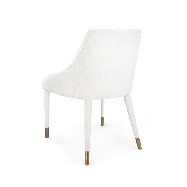 Beck Oatmeal Herringbone Linen Armchair