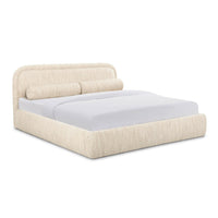 Murielle Taupe Textured Performance Boucle Bed