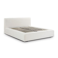 Aubrielle Cream Upcycled Linen Storage Bed