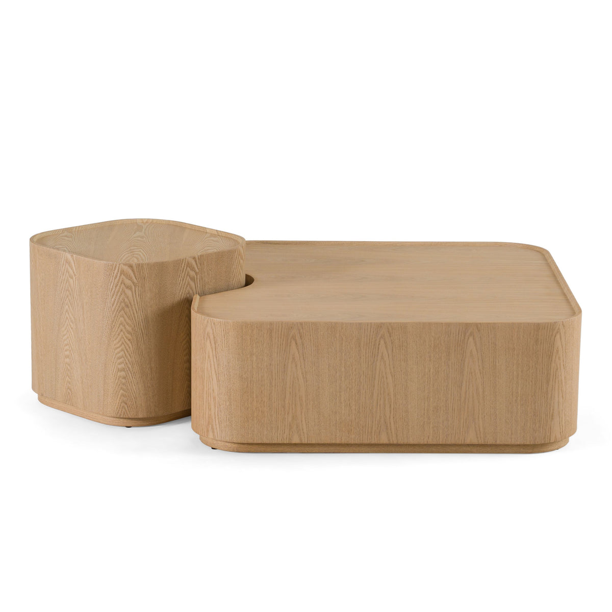 Saga Modern Natural Ash Nesting Coffee Table Set