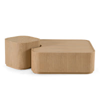 Saga Modern Natural Ash Nesting Coffee Table Set