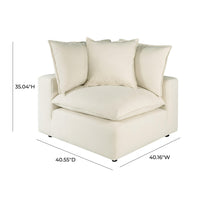 Cali Natural Performance Fabric Modular Corner Chair