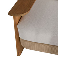 Halston 95" Pearle Boucle Outdoor Sofa