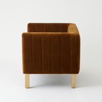 Perfectly Timeless Cognac Velvet Chair