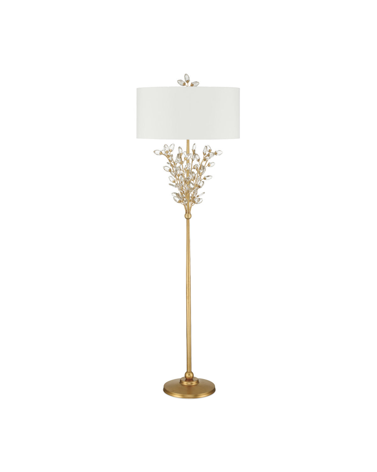 Forget-Me-Not Gold Floor Lamp