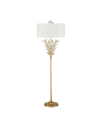 Forget-Me-Not Gold Floor Lamp