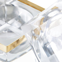 Christiano Clear & Gold Decorative Box