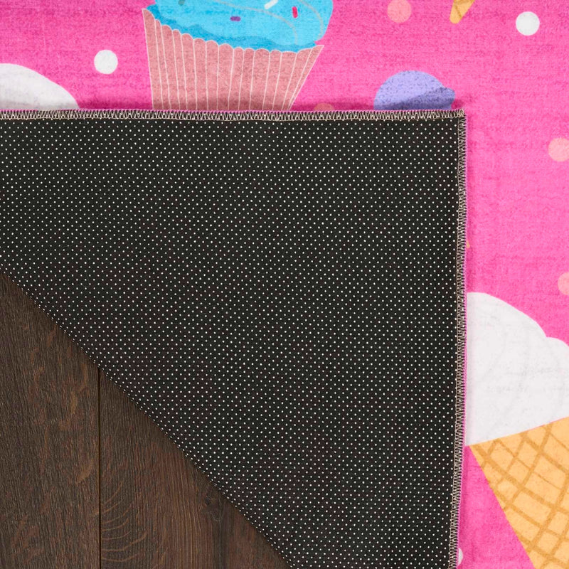 Ice Cream & Cupcakes Pink Multicolour Area Rug