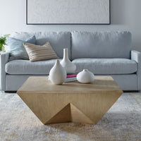 Arti 42" Square Modern Mango Wood Coffee Table