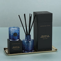 Opal Diffuser in Gift Box - Dark Blue/Sea Salt & Coastal Mist (Set of 4)