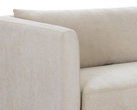 Leander 97.5" Fully Upholstered Cream Sofa