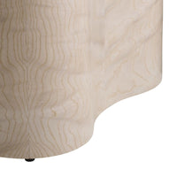 Jojo Light Beige Burl Oak End Table